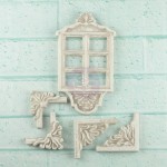 Shabby Chic Resin Treasures Window Decor